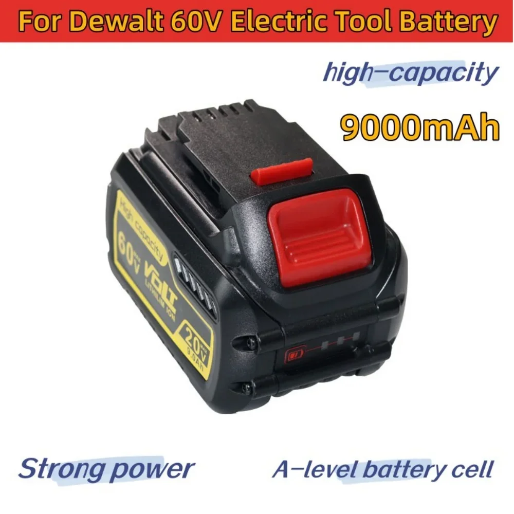 9.0Ah 20V 60V MAX Replacement Battery for Dewalt DCB606 DCB609 DCB205 DCB204 DCB206 DCB209 Power Screwdriver Tools Batteries