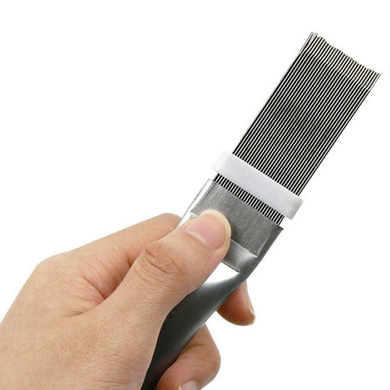 Air Conditioner Condenser Fin Cleaning Brush Coil Condenser Brush  Fin Comb Stainless Steel Air Refrigerator Fin Brush