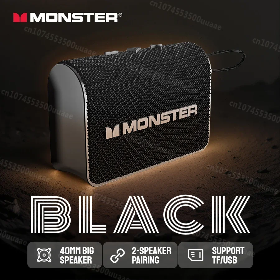 Monster X902 Outdoor Portable Bluetooth 5.4 Speaker Little Bluetooth Sound Box TWS Stereo Pairing Wireless Portable Speakers