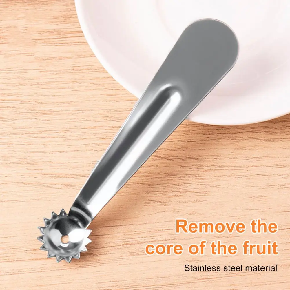 

4 Pcs Fruit Pickers with Stainless Steel Sharp Teeth Strawberry Tomato Corer Tool for Soft Fruits Vegetables Kitchen Gadget