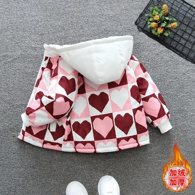 

Модная детская одежда, хлопковое пальто в западном стиле для девочек с плотной бархатной осенне-зимней рабочей одеждой, куртка 2025 г.