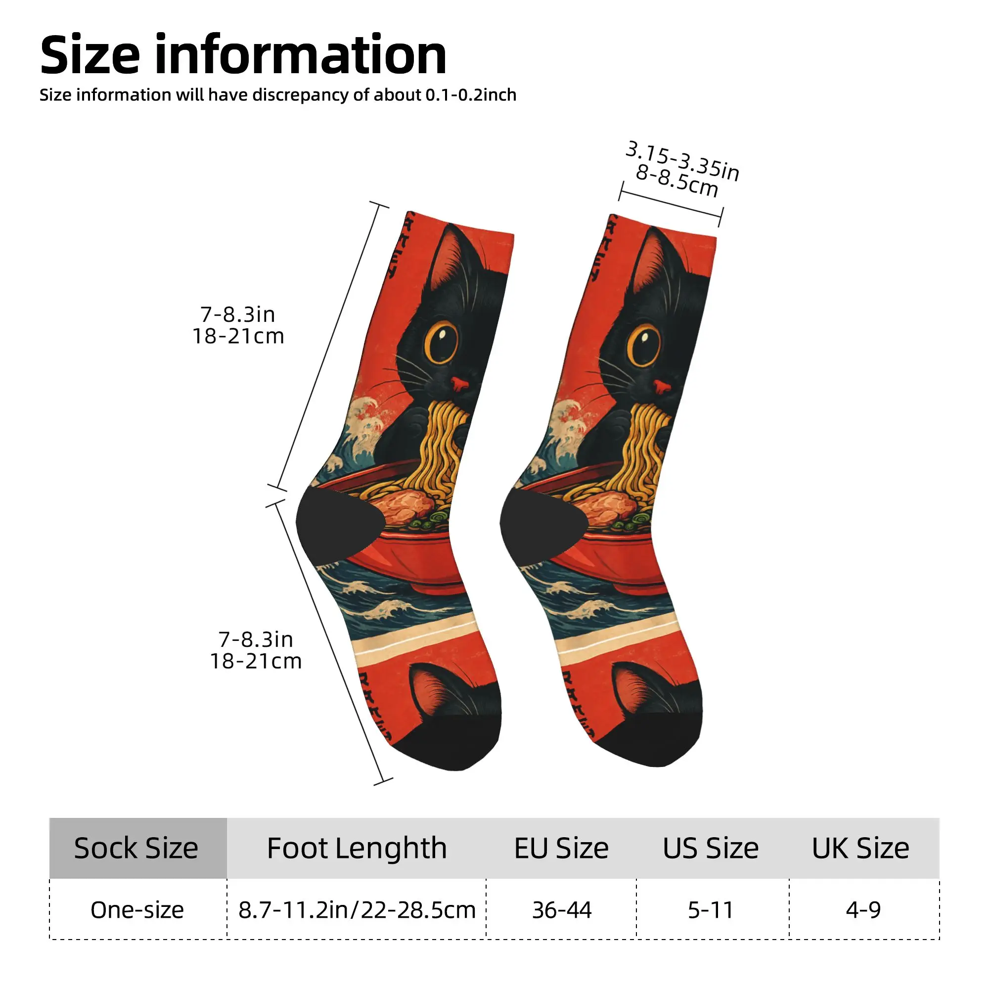 Kawaii أنيمي القط رامين الجوارب اليابانية جوارب مطبوعة المضادة للانزلاق الرجال الجوارب لينة الشتاء مضحك الدراجات الجوارب