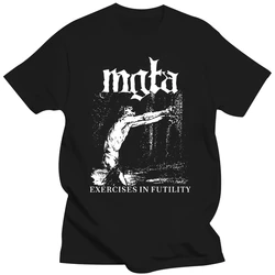 Mgla Exercise In Futulity further dowm the nest T shirt men  printing poland Black metal band custom tee BIG SIZE S-XXXL