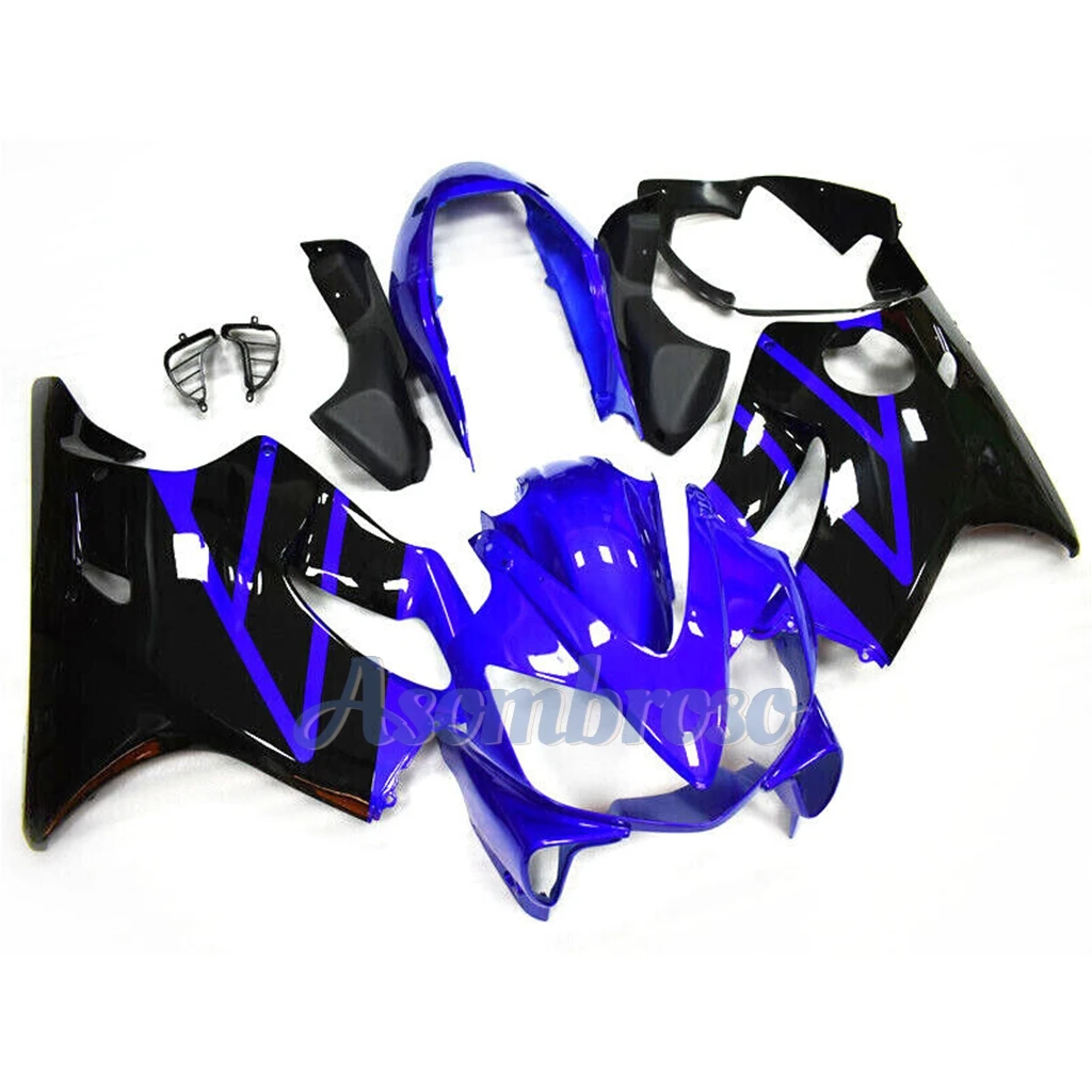 Verkleidungsset für CBR600F4i 2004 2005 2006 2007, CBR600F 04–07 CBR 600 F4i Motorrad-ABS-Verkleidungsersatz |   Blau und Schwarz
