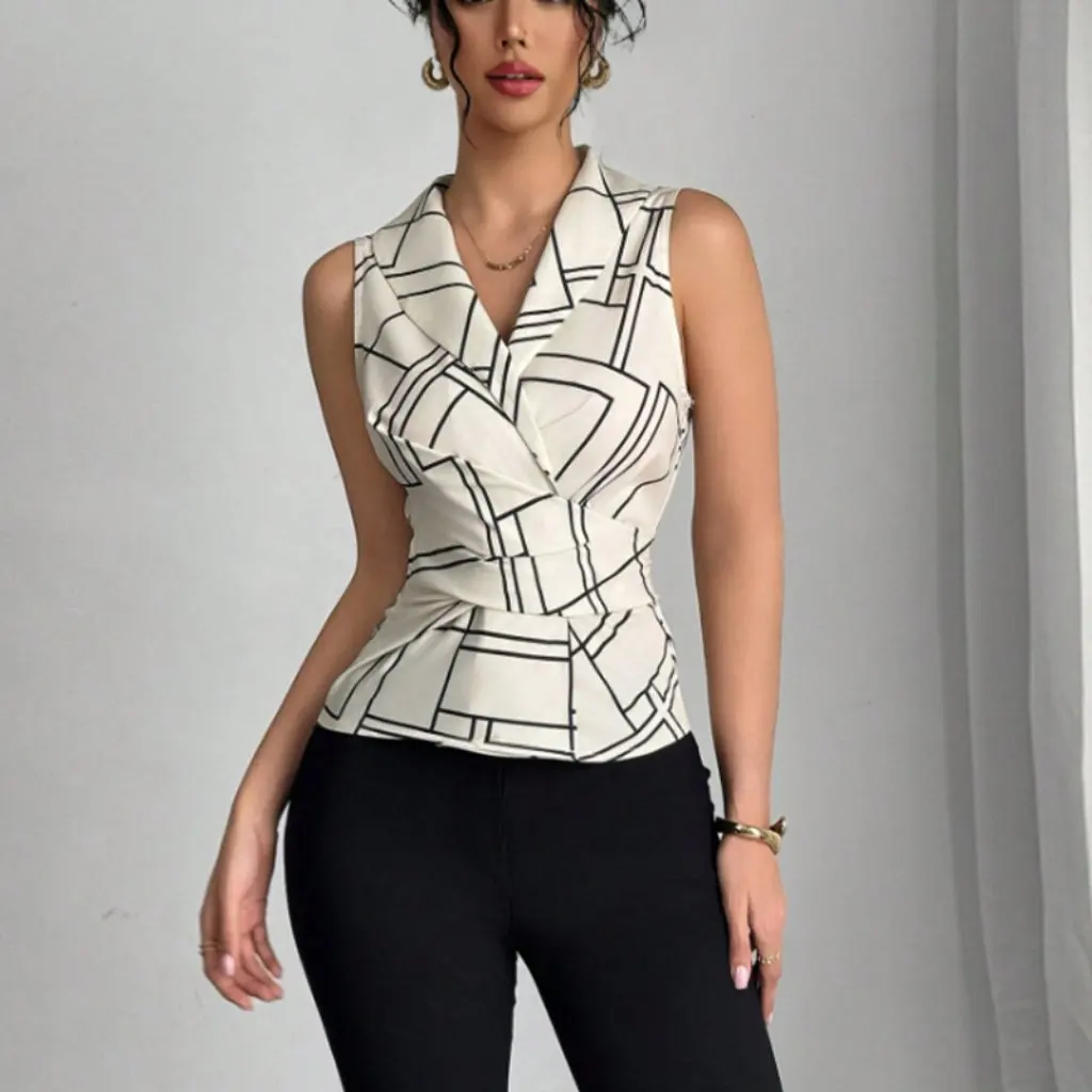 

Women's Summer Vest Fashionable Sleeveless Top for Warm Weather
