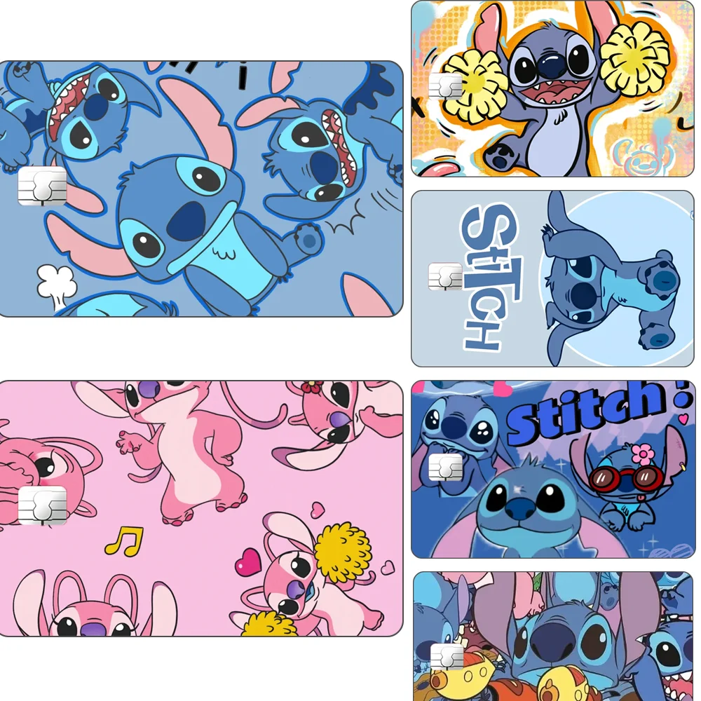 

Stitch Card Stickers Couple Set Cartoon Girl School Documents Bus Subway Patch Study Supplies Diy Tag Material Paster Child Gift