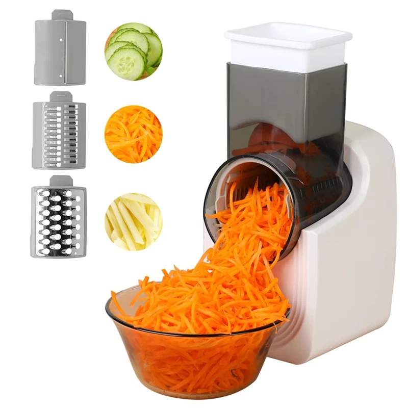 

ABUI-Electric Cheese Grater,Multifunctional Electric Slicer,Vegetable Slicer, Salad Maker,Food Processor For Kitchen Use