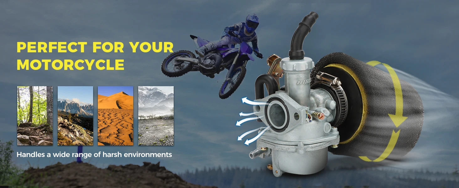 NIBBI Motorrad PZ20mm Vergaser 35mm Schwamm-Luftfilter-Kit für Honda CRF 50cc 90cc 110cc 125cc Roller Motocross Vergaser-Modifikation – Detail 3