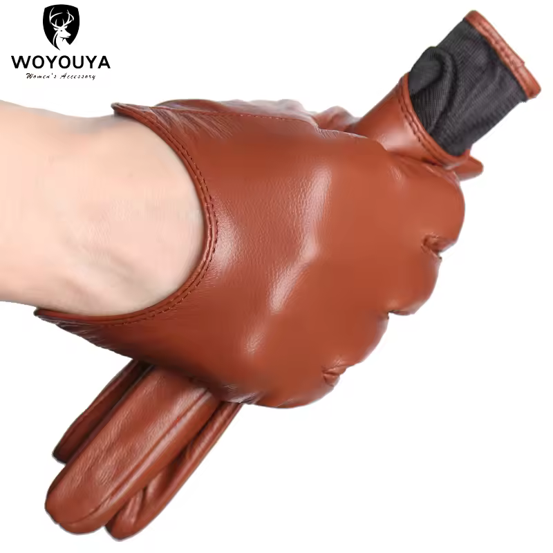 Fashion color Apparel Accessories women's leather gloves,comfortable short Women mitten,warm winter gloves women-2001 - Image 16