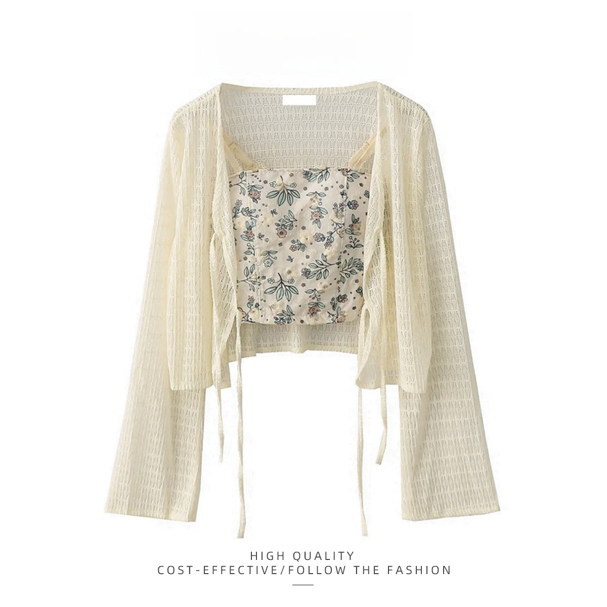 سترة PAIXIANG نسائية صيفية خفيفة الوزن للحماية من الشمس مع سترة بحزام وملابس خارجية شفافة للمناسبات غير الرسمية