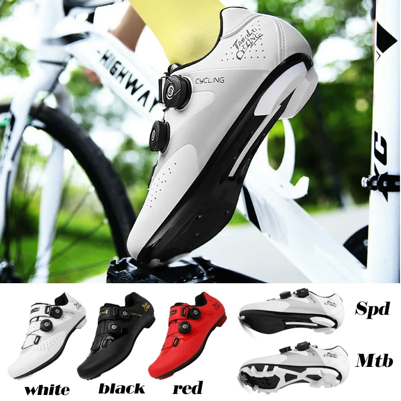 

Men Ultra-light Cycling Shoes size36-47 SPD Road Bike Racing Sports Shoes Outdoor Mountain MTB Pedal Bicycle Sports Shoes