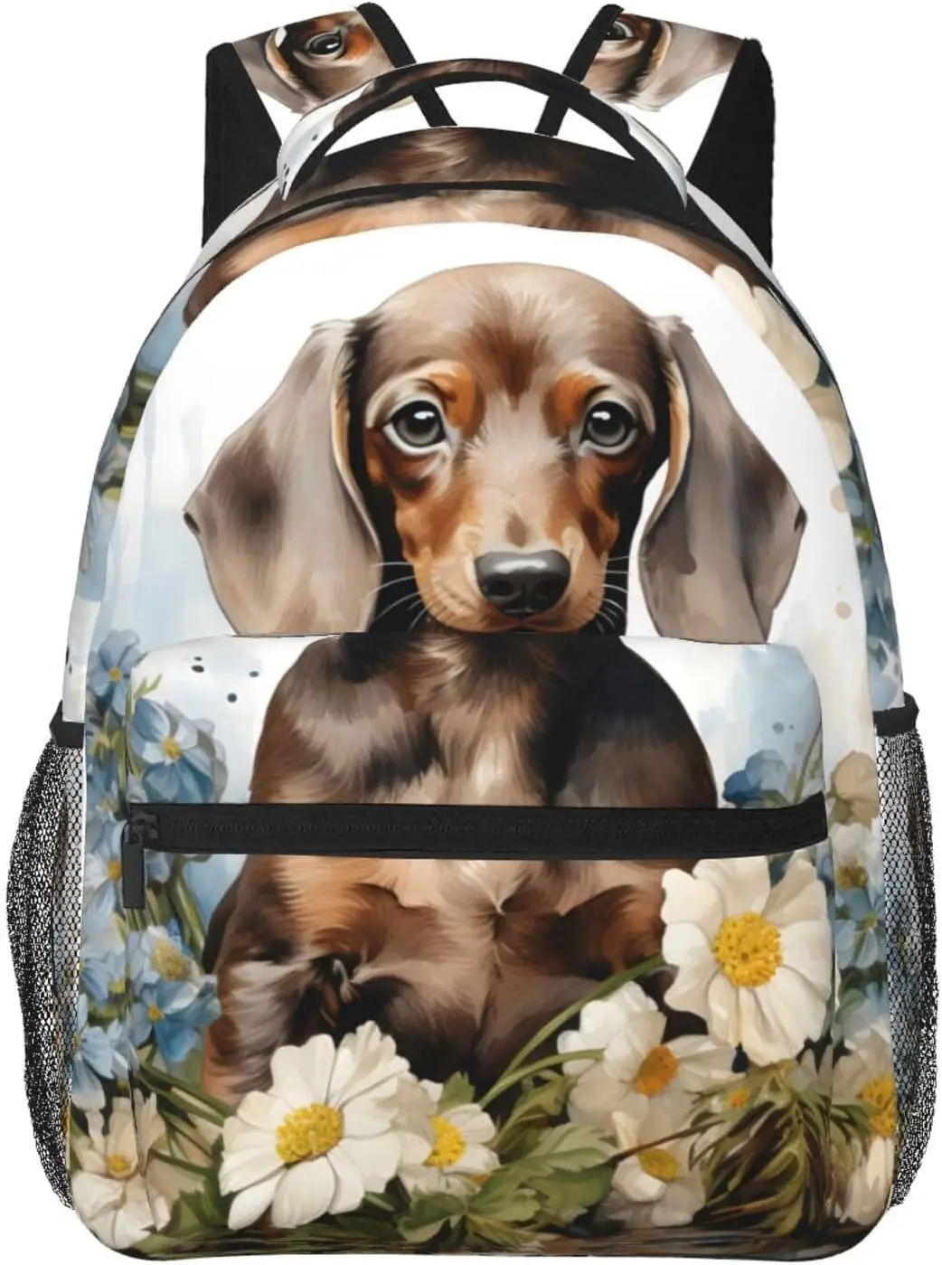 

Cartoon Dachshund Dog Lightweight Laptop Backpack Lightweight Multipurpose Travel Casual Daypack Unisex College Backapcks for Me