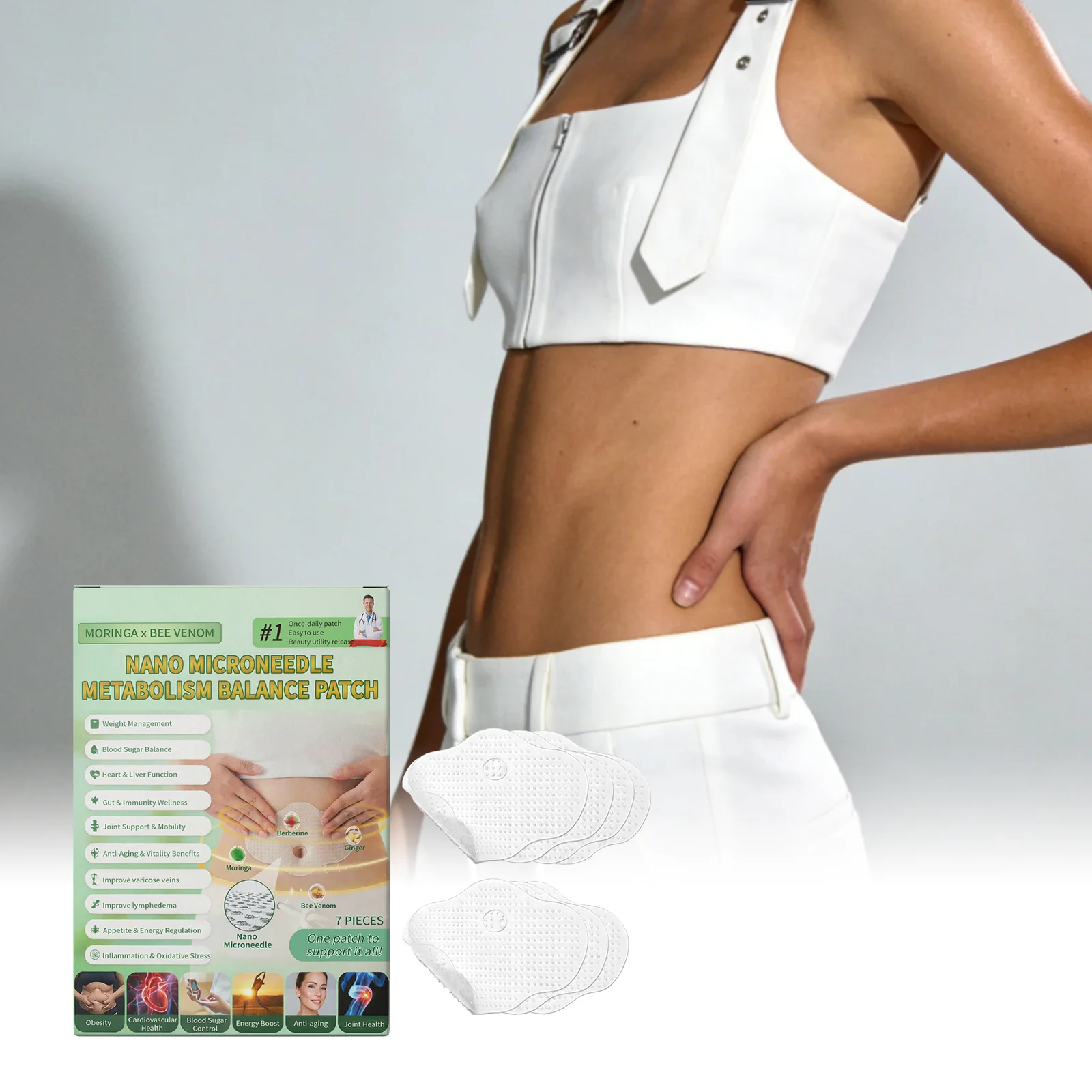 

2026 New, Slimming Patches, Care For Health, Improve Skin Quality, Reduce Fine Lines And Pores, And Rejuvenate The Skin.
