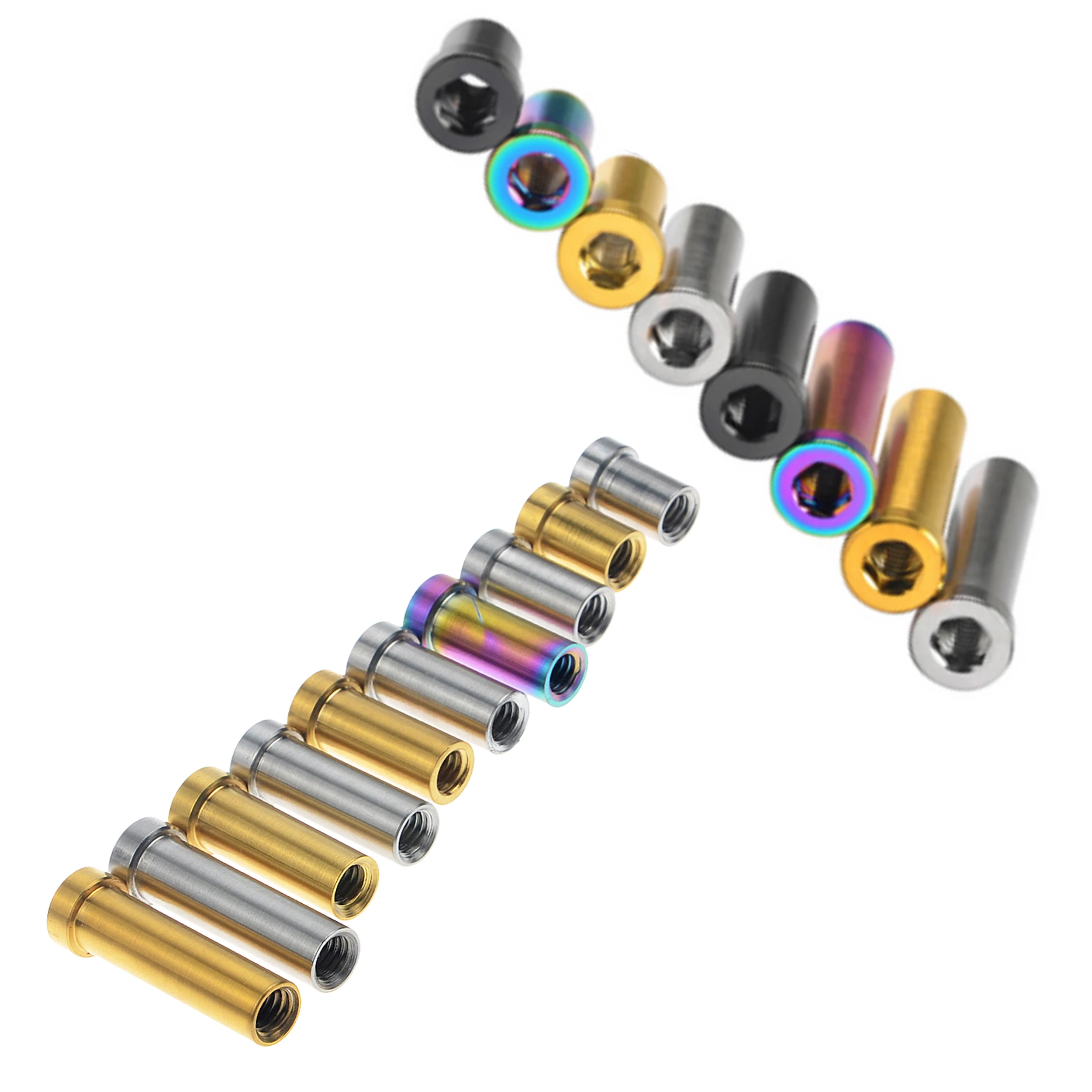 AliExpress Dingtai Titanium Bolt M6x13 /15/ 17 /23 / 25 /31.5/ 33 /35mm Recessed Bike Brake Bolt Lock Clamp Nut