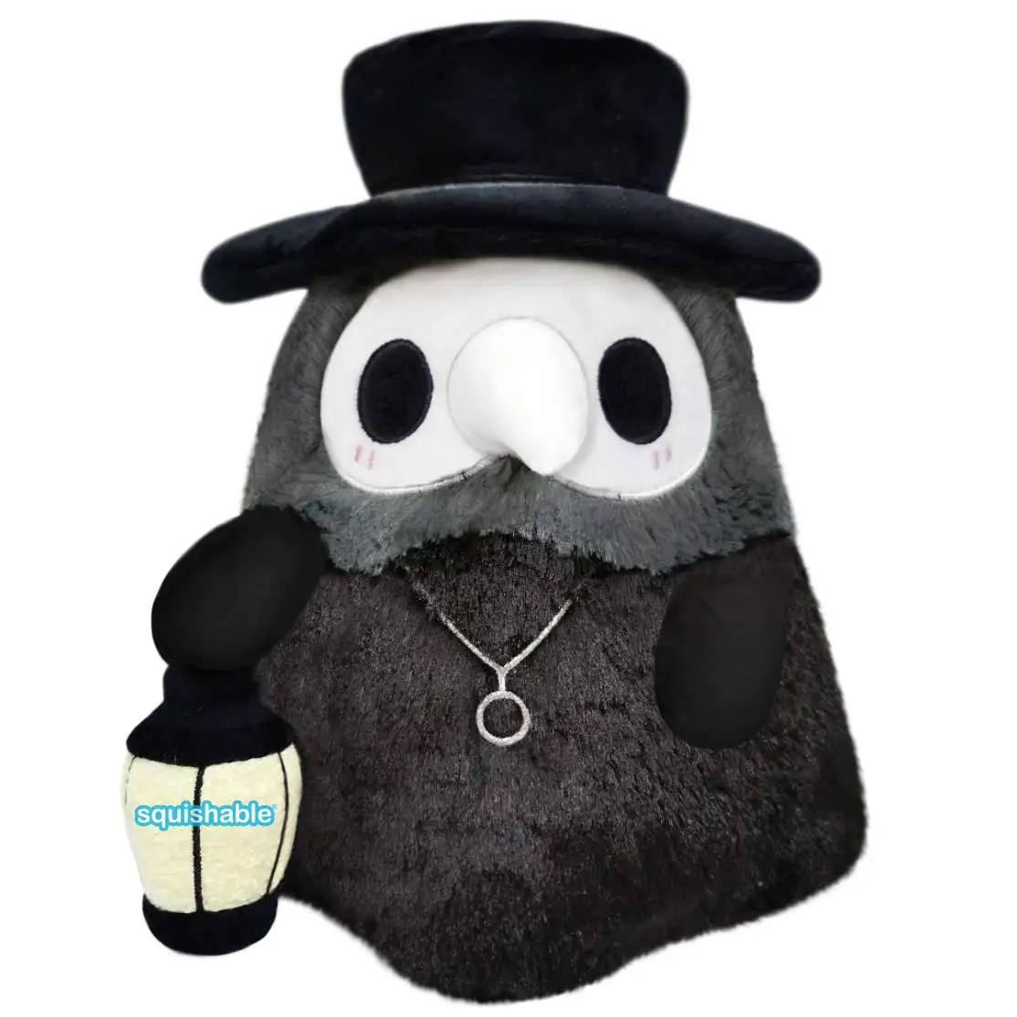 Cartoon Character Bird Mouth Doctor Plush Doll, Crow Nurse Luminous Doll Light-emitting Doll