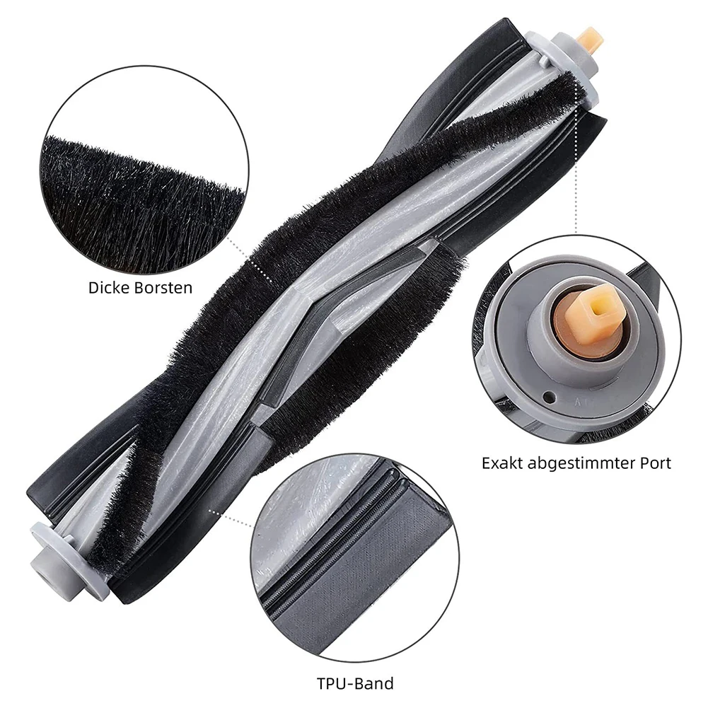12ชิ้น/เซ็ต Roller แปรง + แปรงด้านข้าง + ตัวกรอง + Mop Pads สำหรับ ECOVACS DEEBOT X1 Omni / X1 turbo เครื่องดูดฝุ่น