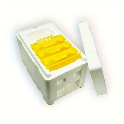 Queen Mating Box - Durable Foam & Plastic Compact Beehive  for Beekeepers - Queen Bee Rearing NUC Hive,  Beekeeping Tools