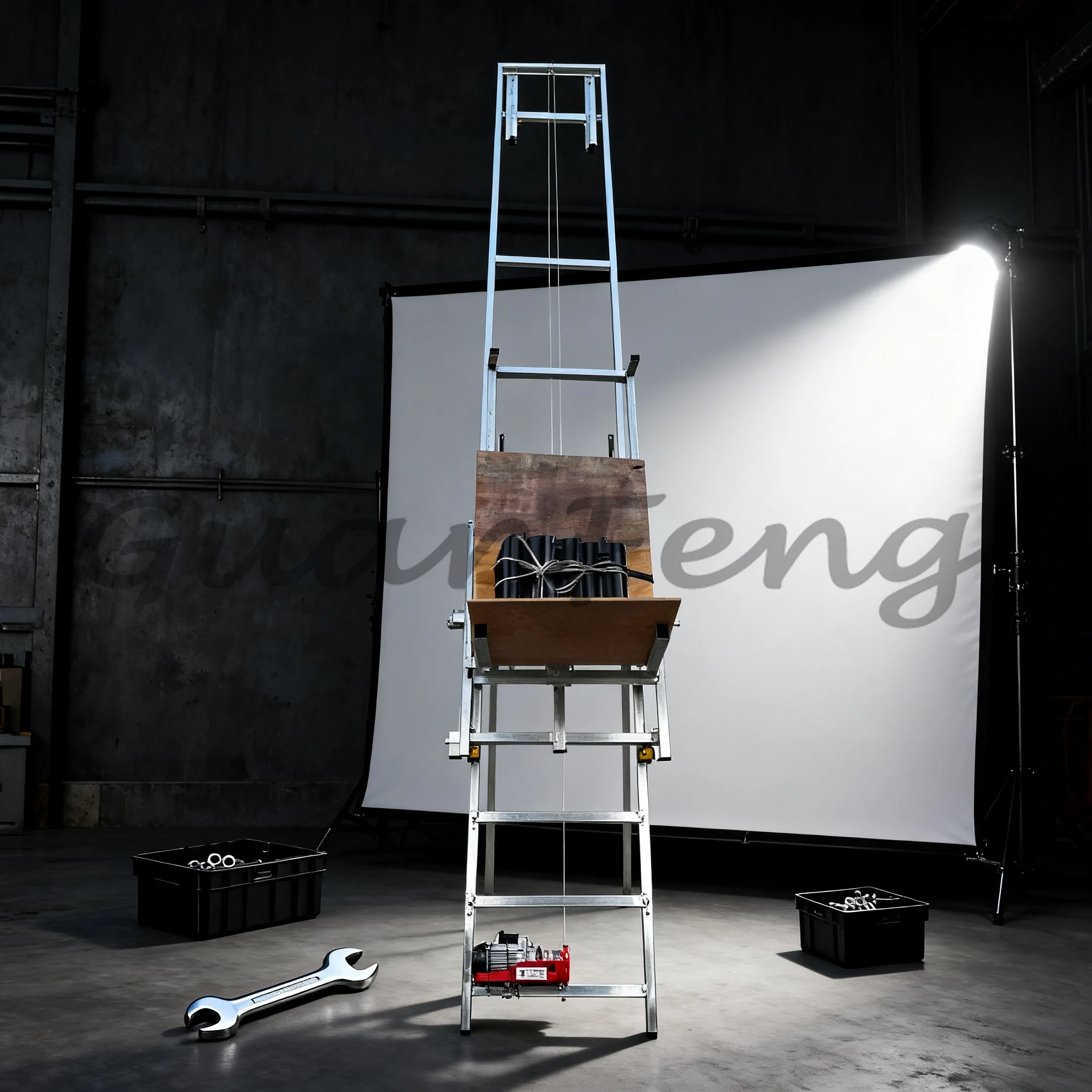 Car Mounted Electric Solar Panel Lifter Heavy Duty Glass Hoist for Door Window Sunroom PV Installation