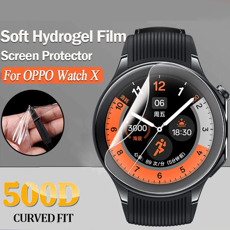 1-5PCS Hydrogel Film For OPPO Watch X Screen Protector HD Clear Anti-Scratch Protective Soft Films For Oppo Watch X Accessories