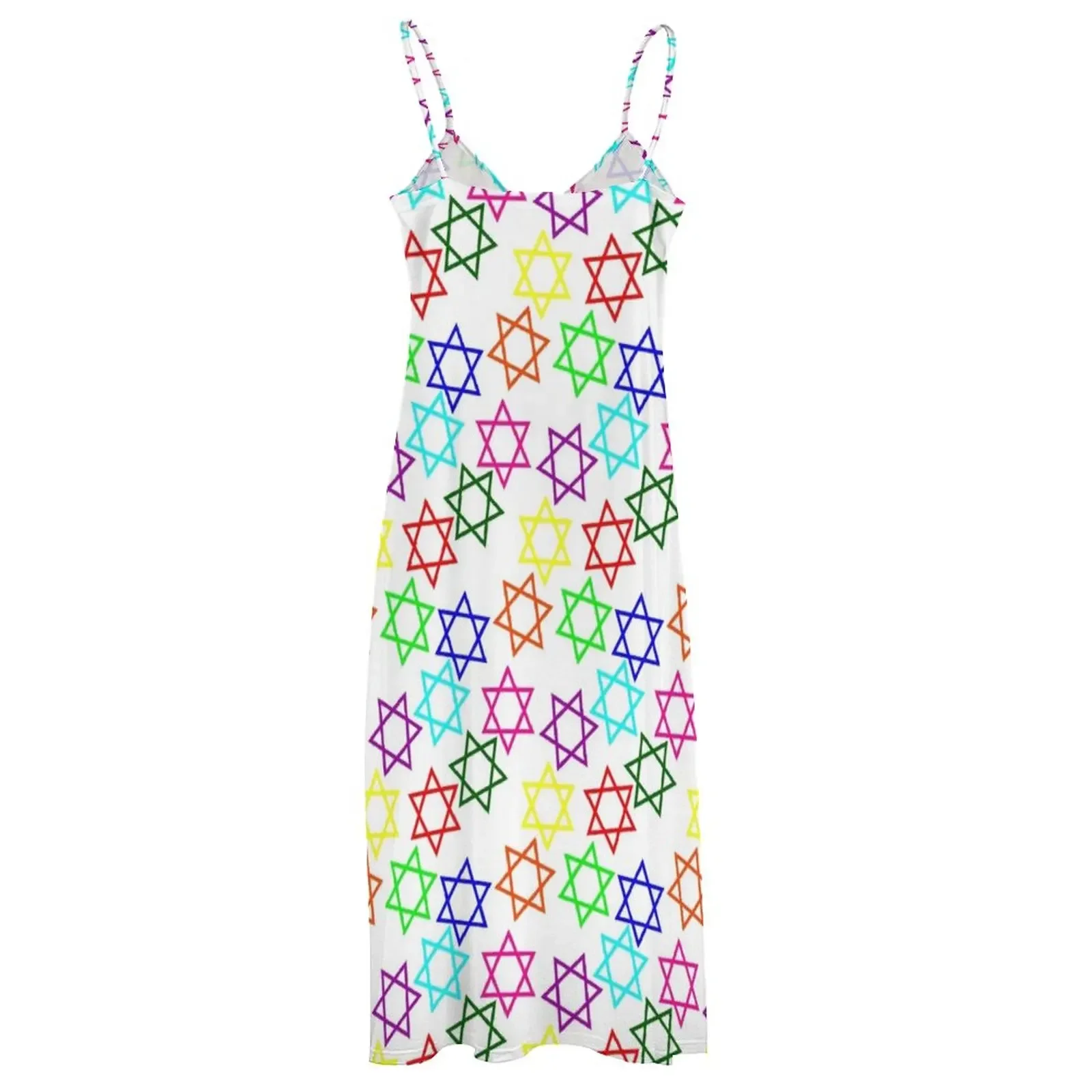 hanukkah rainbow star of david Sleeveless Dress Prom gown Women's summer dress womens clothing Dress