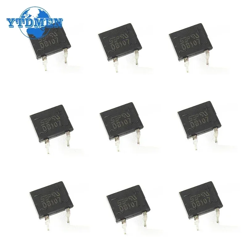 10/50PCS DB107 Diode Bridge 1A 1000V DIP4 Single Phases Diode Rectifier Bridges Electronica Componentes