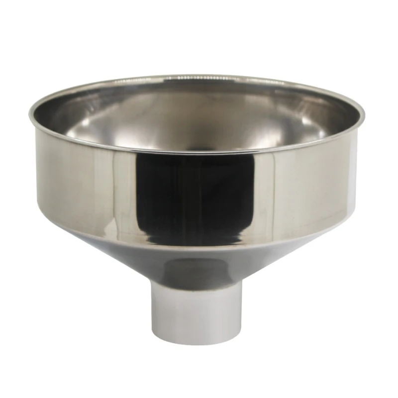 1PCS Stainless Steel Wide Mouth Funnel for Cooking Brewing Oil Grain Industrial Use Funnel 240x60mm 250x50mm 282x80mm