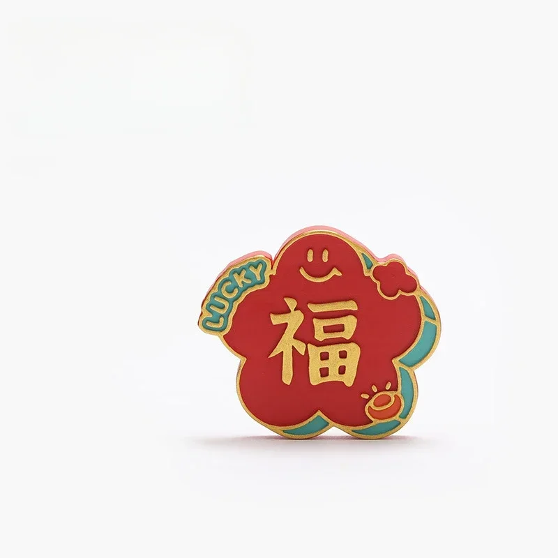 Multiple Chinese New Year and Spring Festival Decorations with The Word \'fu\' on The Refrigerator Sticker