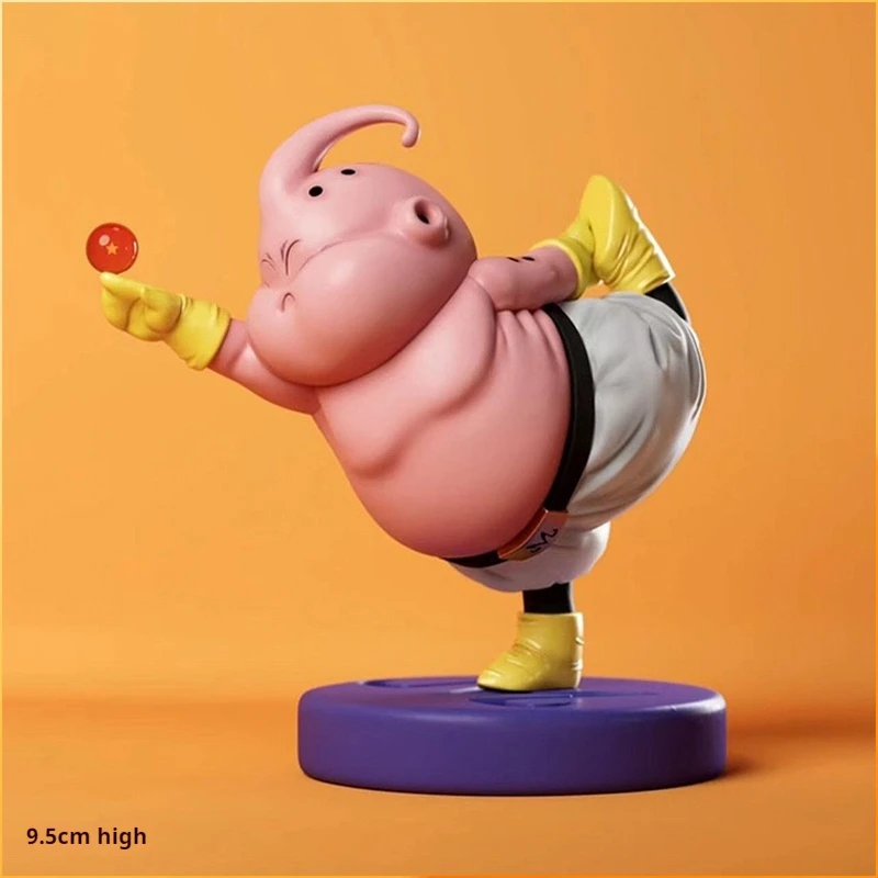 Figurine d'Action Dragon Ball Majin Buu en PVC pour Enfant, Jouet de Dessin Animé, Modèle Musculaire, Mignon, Cadeau d'Anniversaire, Tendance