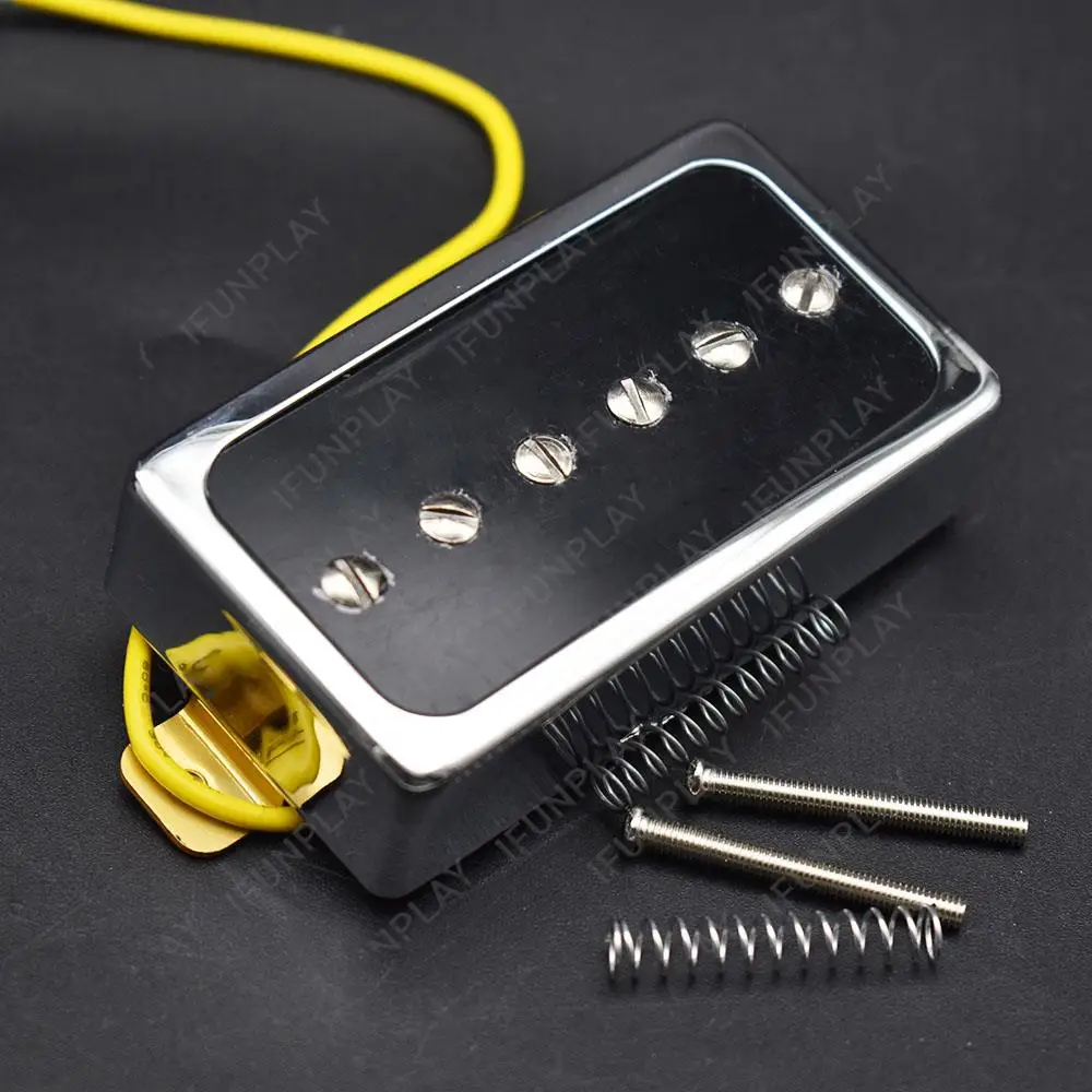 P90 Style Electric Guitar Pickup Humbucker Size Single Coil Pickup Neck Bridge Guitar Parts and Accessories