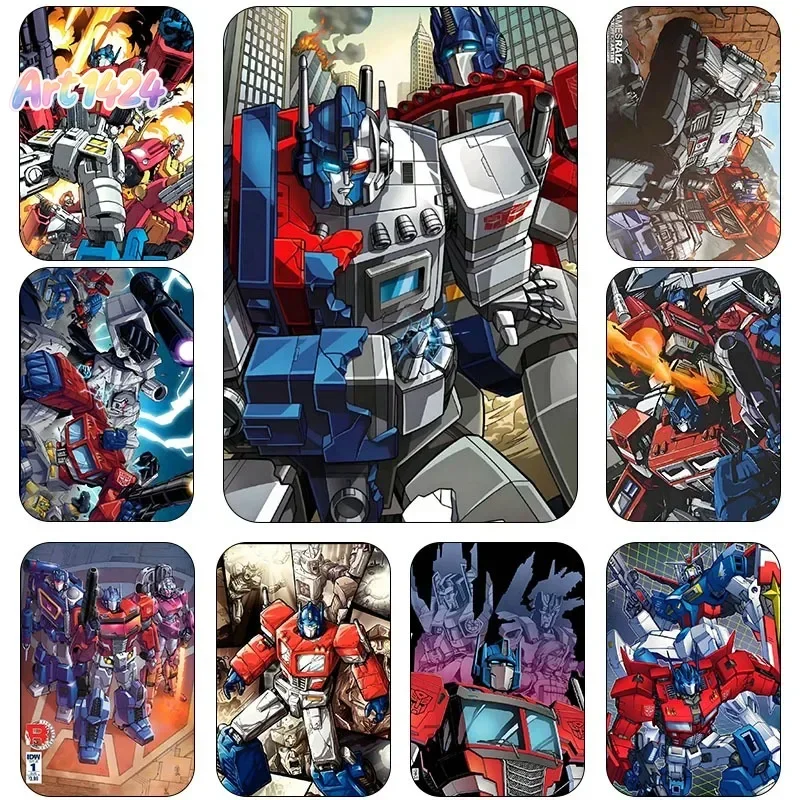 Póster Decorativo de Lona de la Película Transformers G1, Impresión de Patrones de Personajes de Ciencia Ficción Retro Silverbolt Optimus Prime para Habitación
