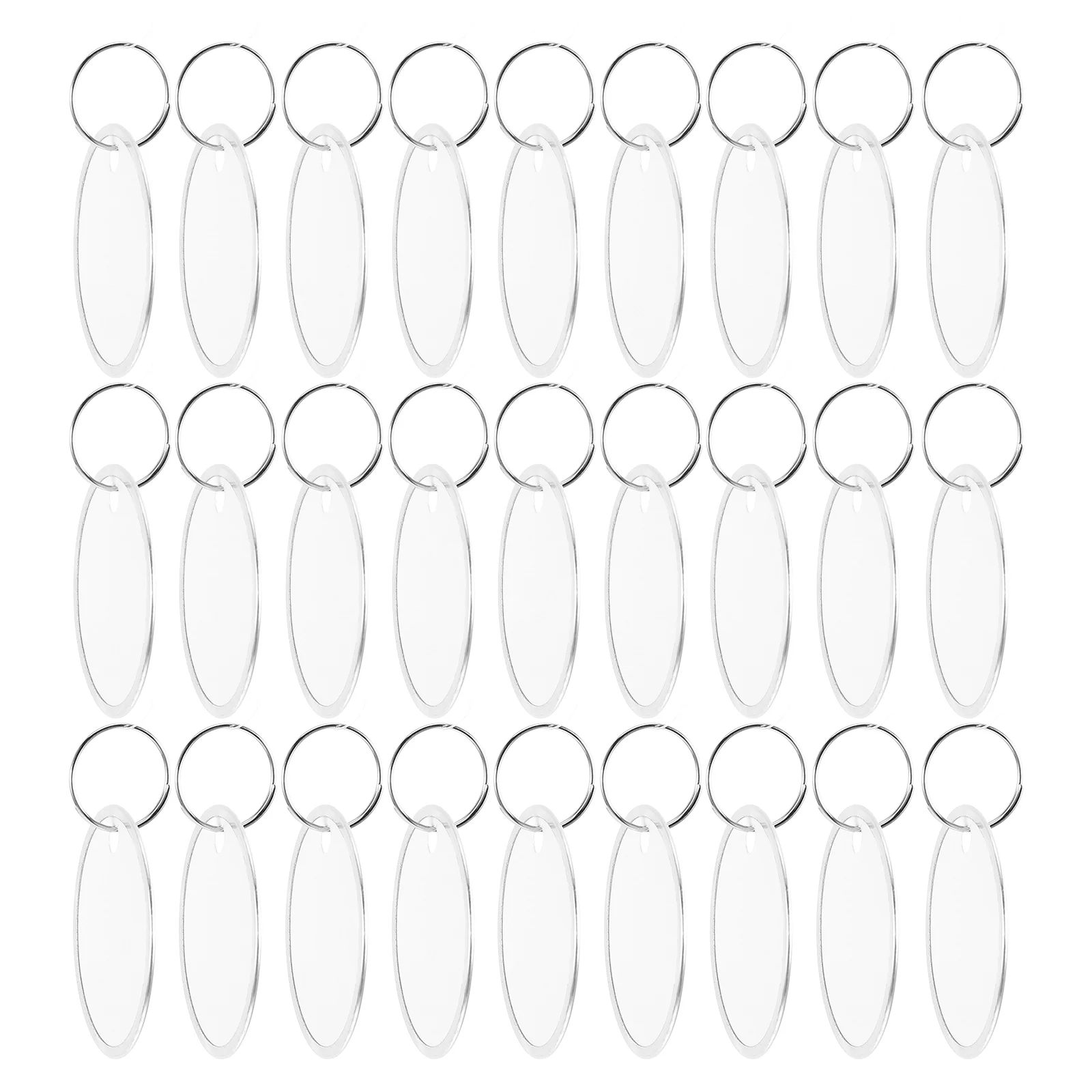 

100 Pcs Metal Tag Key Ring Label Tags Labels Identifiers Rings with Paper Round Numbered Rim Car Heavy Duty