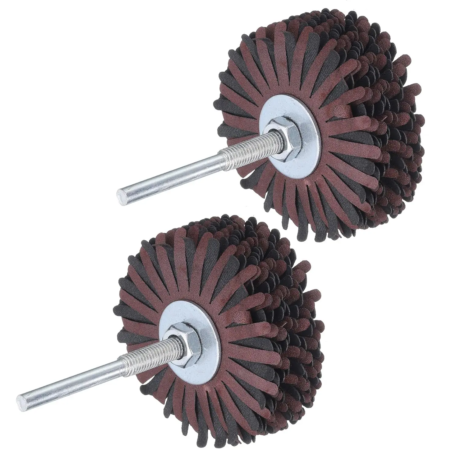 1Pcs Abrasive Cloth Flap Wheel Sanding Star 1/4-Inch Shank for Woodworking Root Carving Furniture Polishing