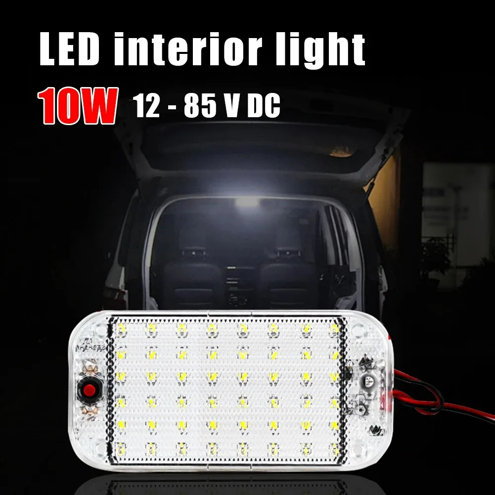 Потолочный светильник, яркий внутренний автомобильный купольный светильник с переключателем ВКЛ/ВЫКЛ для коробок, грузовиков, кемперов, лодок, внутреннего освещения 1/2/4/6/8 шт.