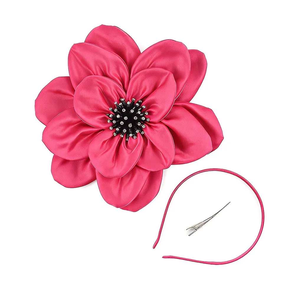 

Модный экстравагантный головной убор с цветами: розы, цветочные украшения для невесты, аксессуары для волос для выпускного вечера