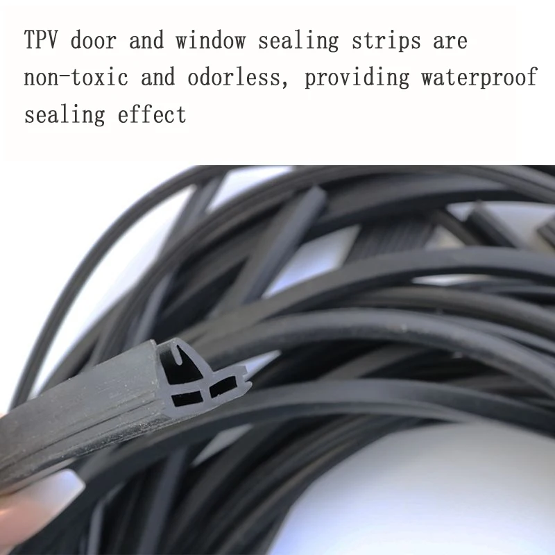 5M Broken Bridge Aluminum Window Rubber Sealing Strip Slot Type Aluminum Alloy Door And Window Rubber Strip Windproof Strip