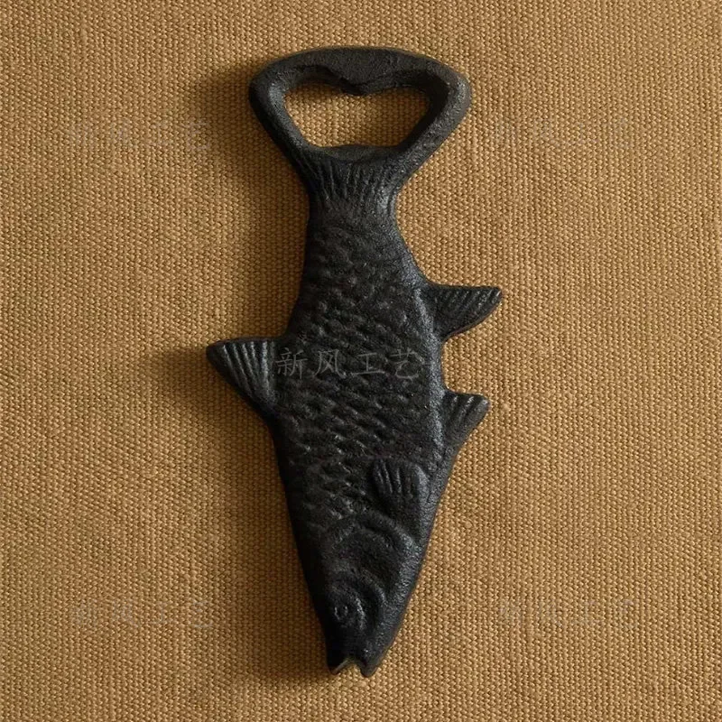 Creative Fish Shape Beer Bottle Opener Portable Metal Beverage Cap Lifter Kitchen Bar Tool Home Party Gift Accessory Novelty