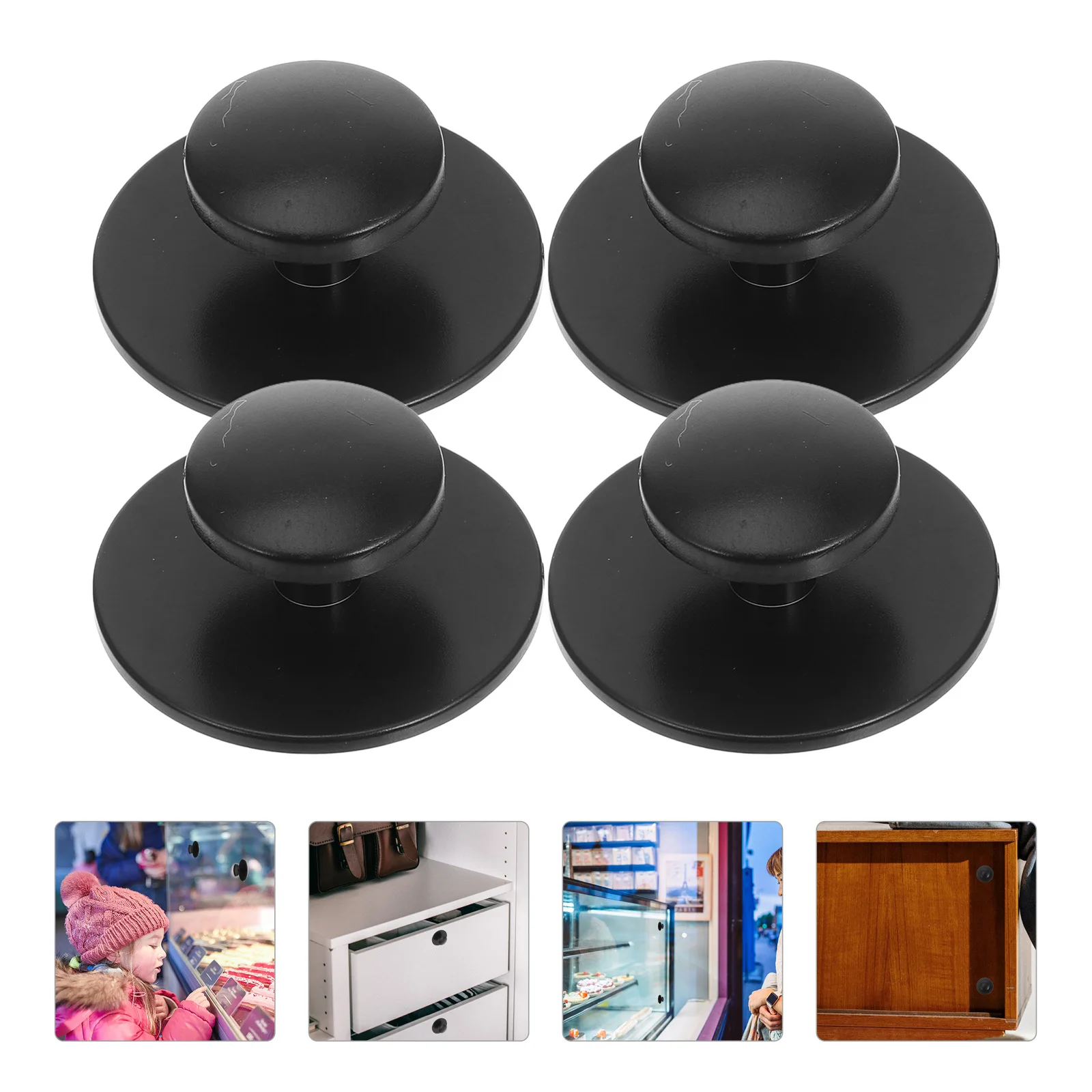 

Self Adhesive Drawer Pulls Chrome Oil Rubbed Bronze Knobs Peel Stick Cabinet Handles Door Plug Baby Furniture Hardware Round