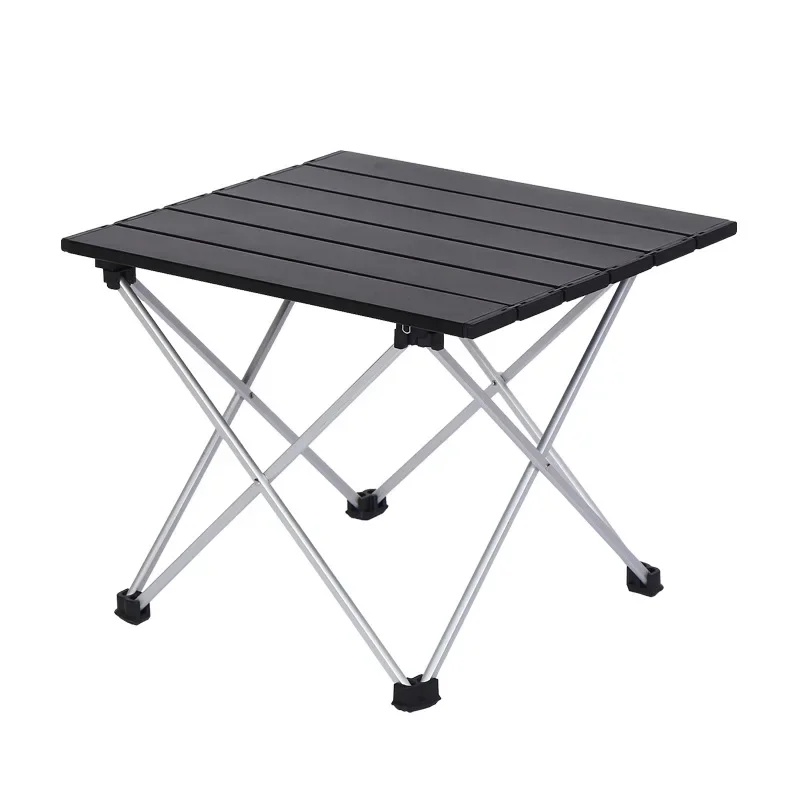 Tactical Aluminum Alloy Outdoor Folding Table Lightweight Portable Chicken Rolls Table Camping Barbecue Fishing Modern Beach