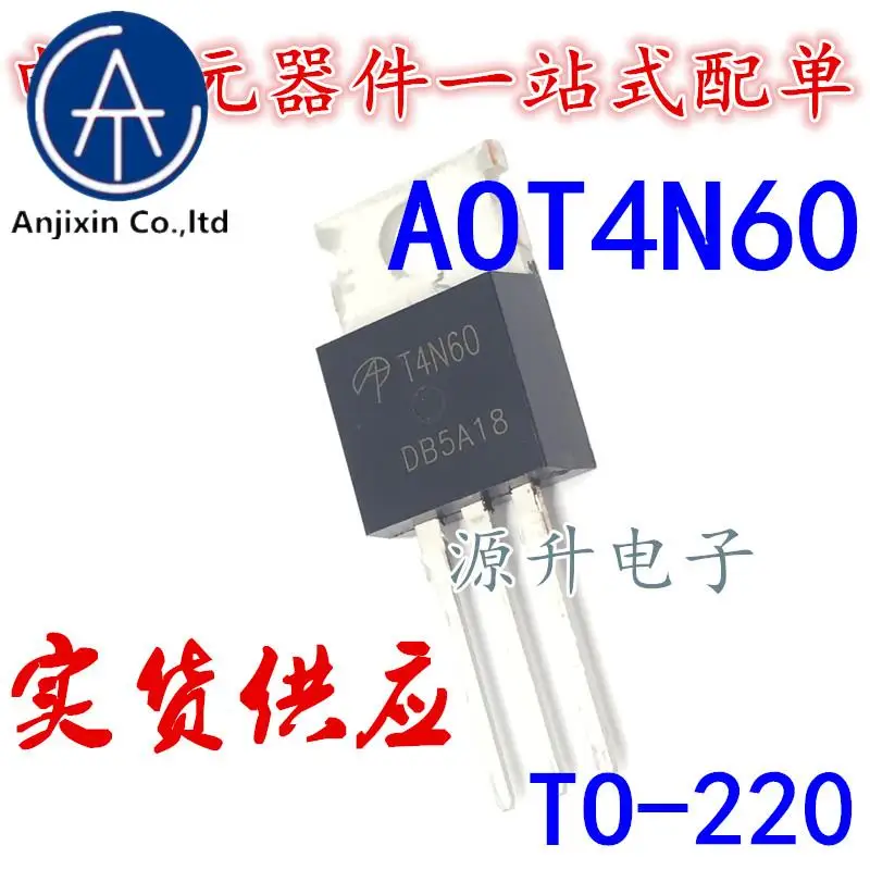 

20PCS 100% orginal new AOT4N60/T4N60