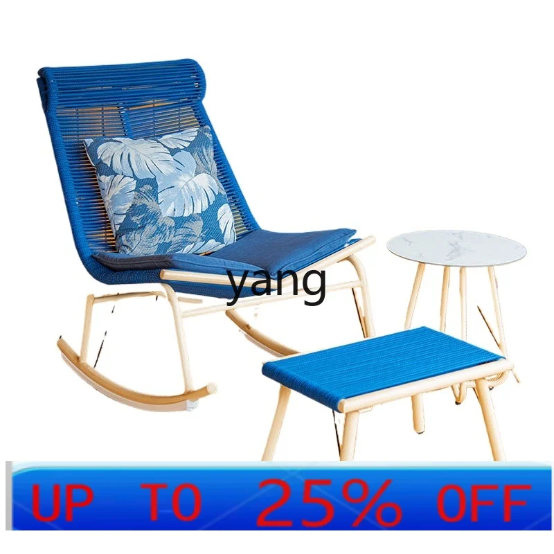 LH Lazy Rocking Chair Home Leisure Single Living Room Leisure Chair Balcony Recliner
