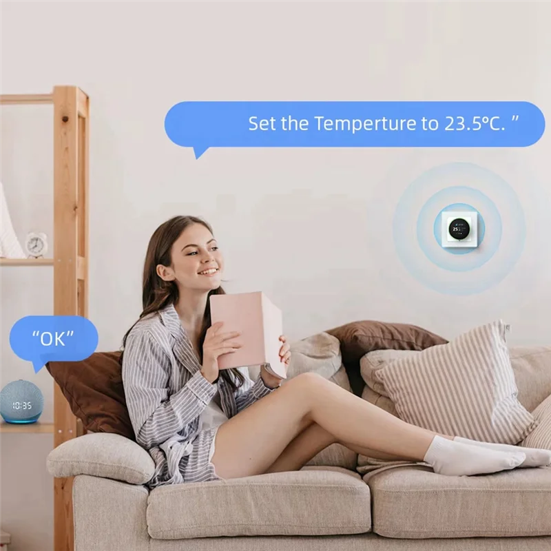 BNVN-투야 와이파이 스마트 노브 온도 조절기 물 가스 보일러 전기 난방 온도 컨트롤러