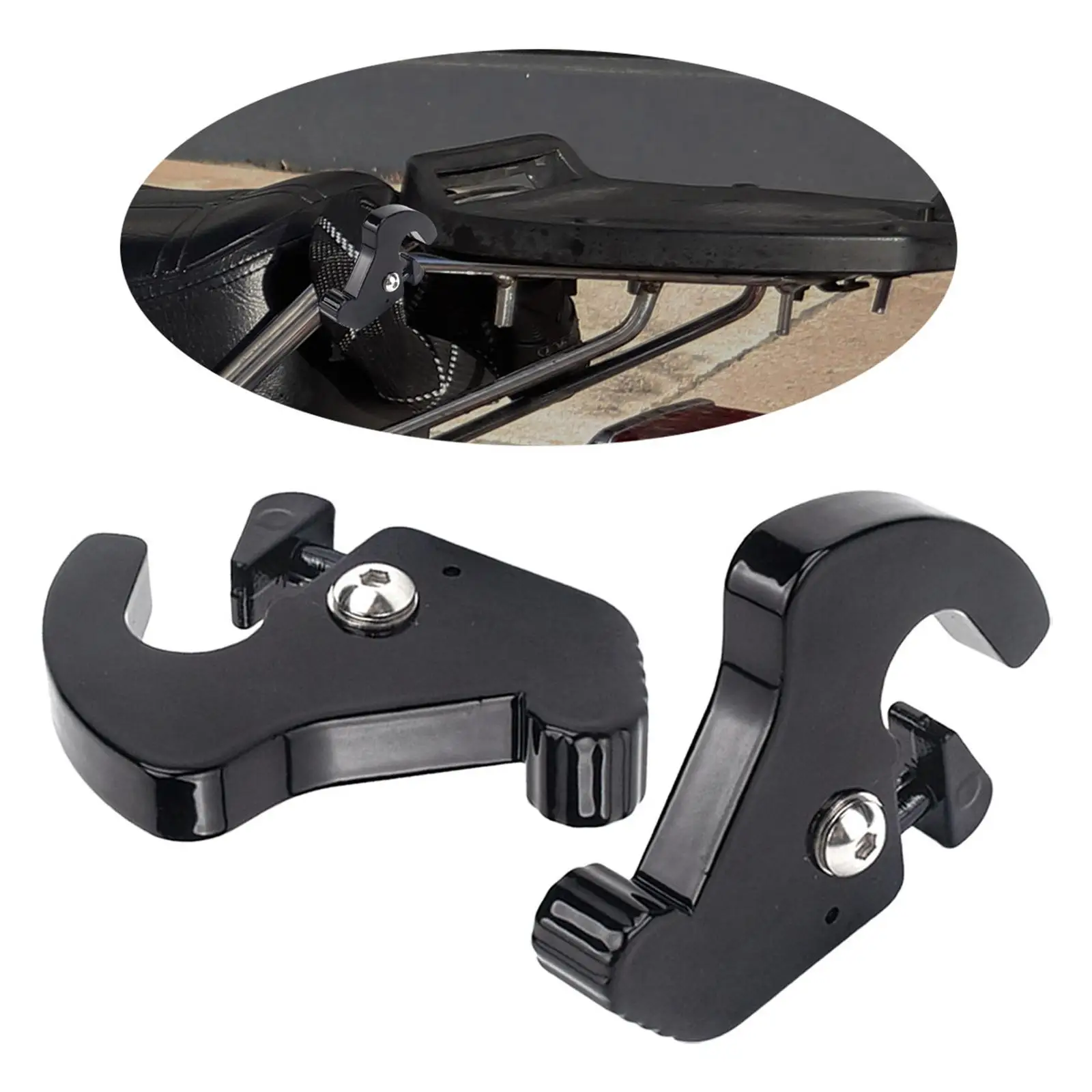 Quick Release Detachable Sissy Bar Latch Clips Aluminum Alloy Mounting Reliable Tool for Motorcycle Touring