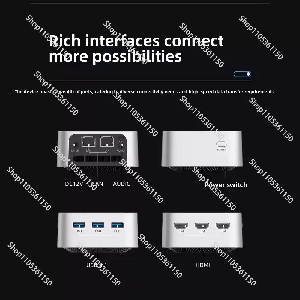 N150 mini host win11 office home game dual network port miniPC microcomputer N5095
