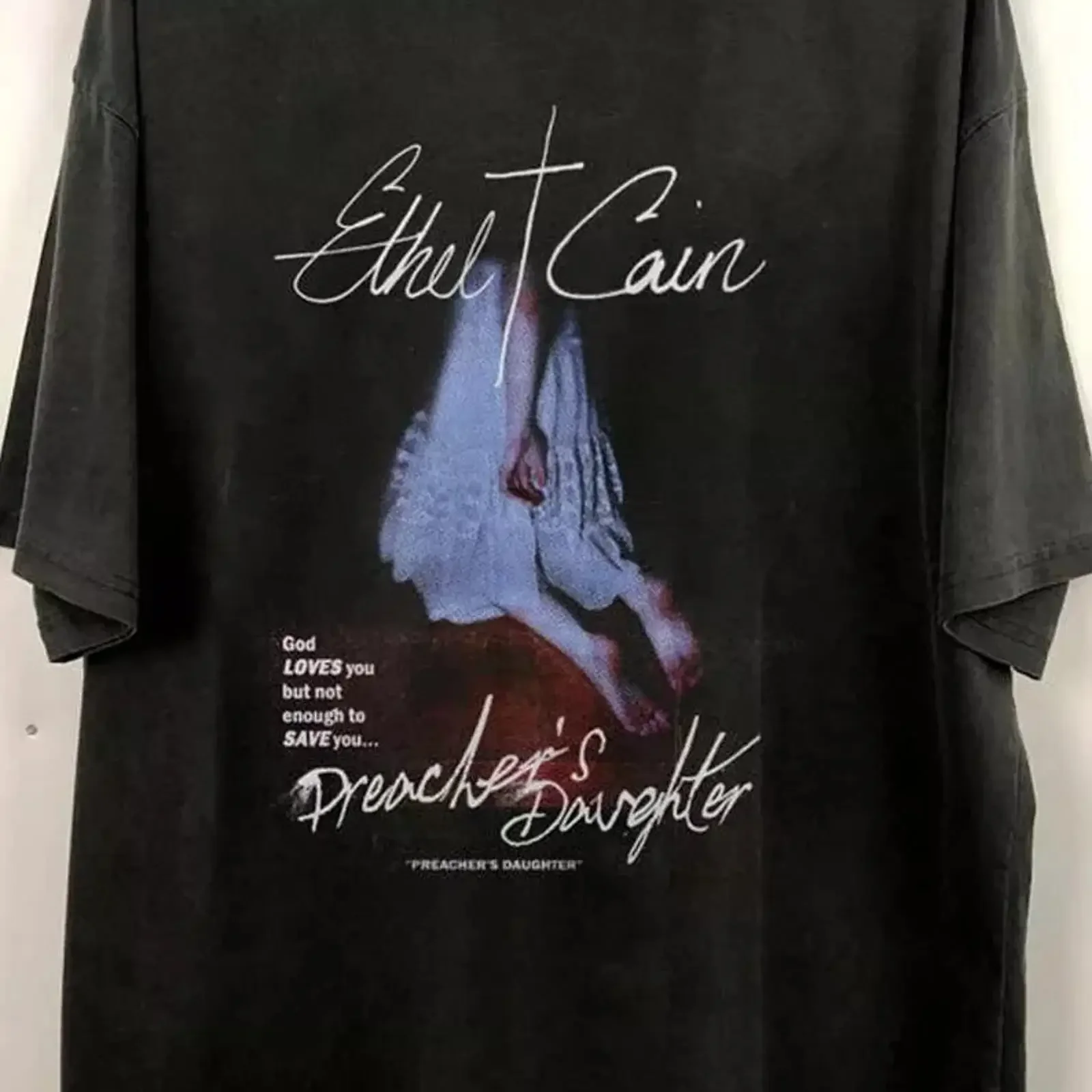 Ethel Cain Concert for Fan S to 5XL T shirt vintage Washed streetwear homme Top For Everyday Wear Stylish fashion Versatile