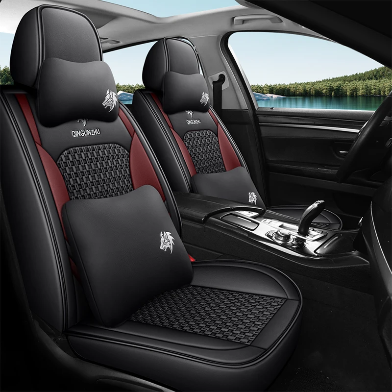 

5 Seats High-end Universal Ice Silk Car Seat Cover For Toyota Corolla Camry Rav4 Auris Prius Yalis Avensis Accessories Protector