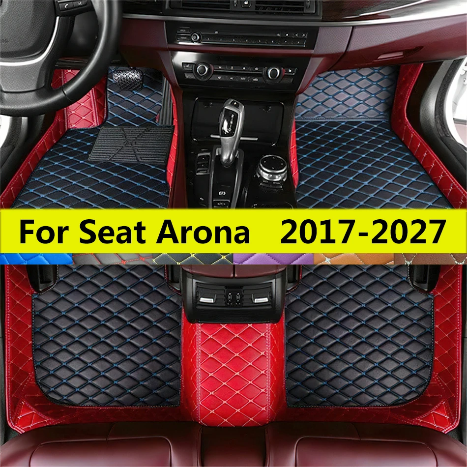 

Коврики для SEAT Arona KJ7 2017 2018 2019 2020 2021 2022 2023 2024 2025 2026 2027 Автомобильные кожаные подушечки для ног Авто полный комплект ковров