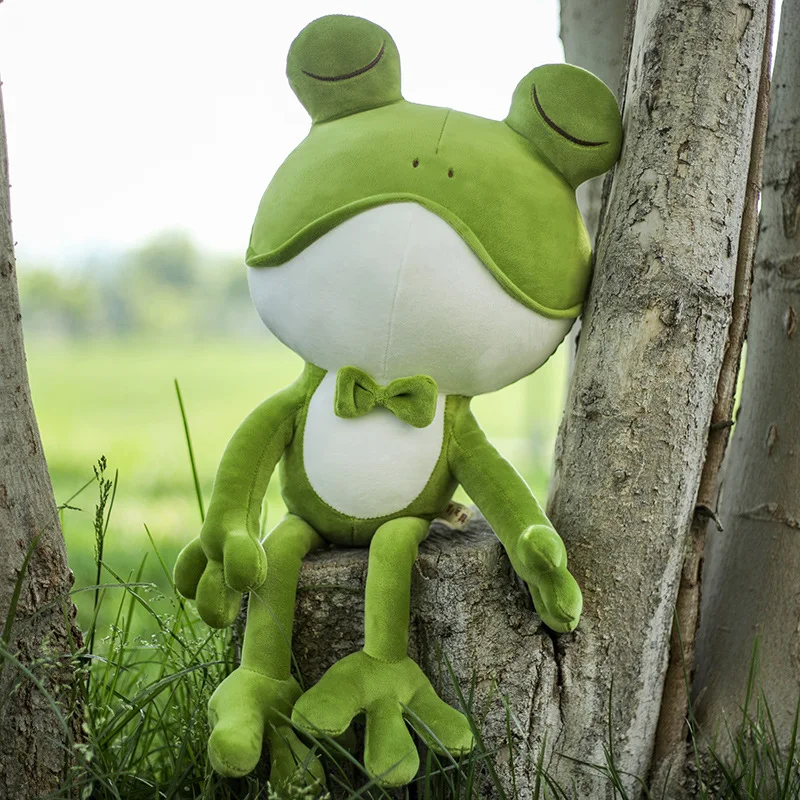 38cm Lovely Frog Cushion Pillow Couple Birthday Gifts Plush Toys Girls Sleep with Dolls To Send Their Boyfriends