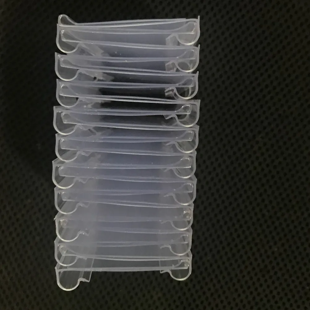

10Pcs Heavy Duty Clear Plastic Price Tag Holders Shelf Label Clips for Supermarket Retail Shop Mall Store Long Term Use