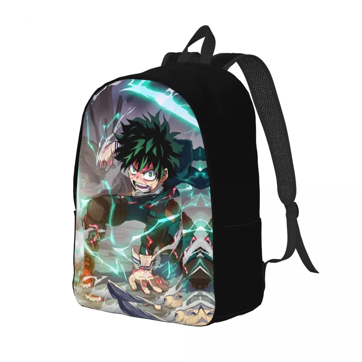 Mochila de dibujos animados My Hero Academia para hombres y mujeres, bolsa de libros para estudiantes, Midoriya, Izuku, Daypack, Midoriya, High, universidad, ligera