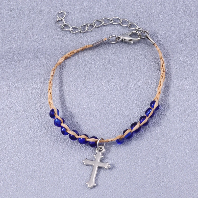 Aihua Bohemia Hamsa Hand Kreuz Armband für Frauen Herz Stern Rose Charm Armband Damen Boho Schmuck neu in Armband Geschenke – Detail 13